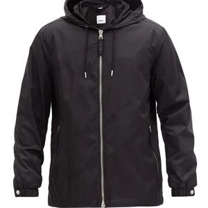 Burberry Stretton logo-jacquard hooded jacket